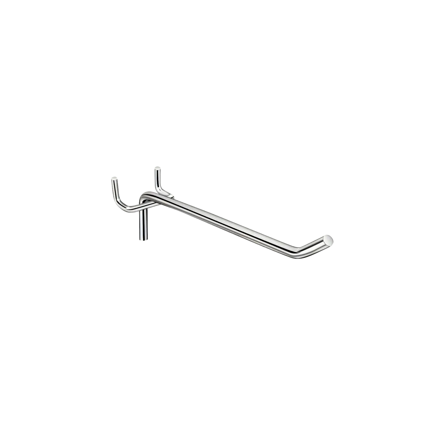 Pegboard Hook - 10cm Chrome
