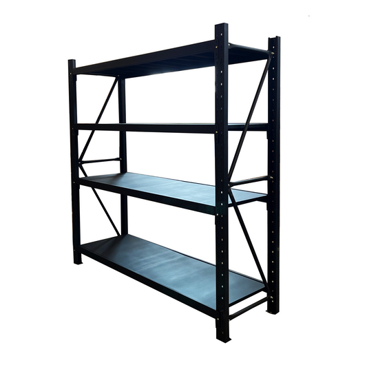 1 Bay Longspan Shelving 2000H x 2000W x 600D Black