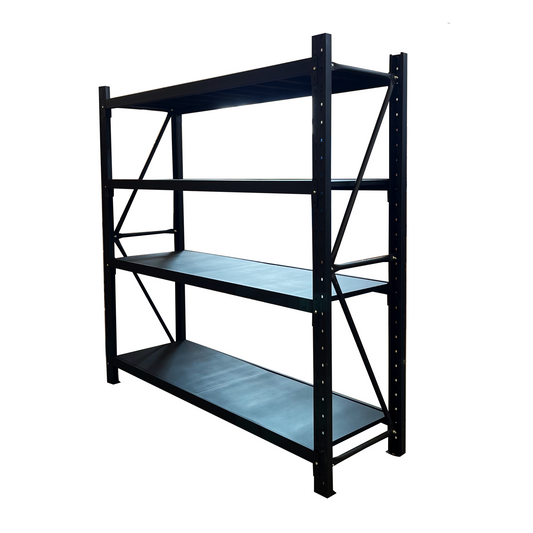 1 Bay Longspan Shelving 2000H x 1800W x 500D Black