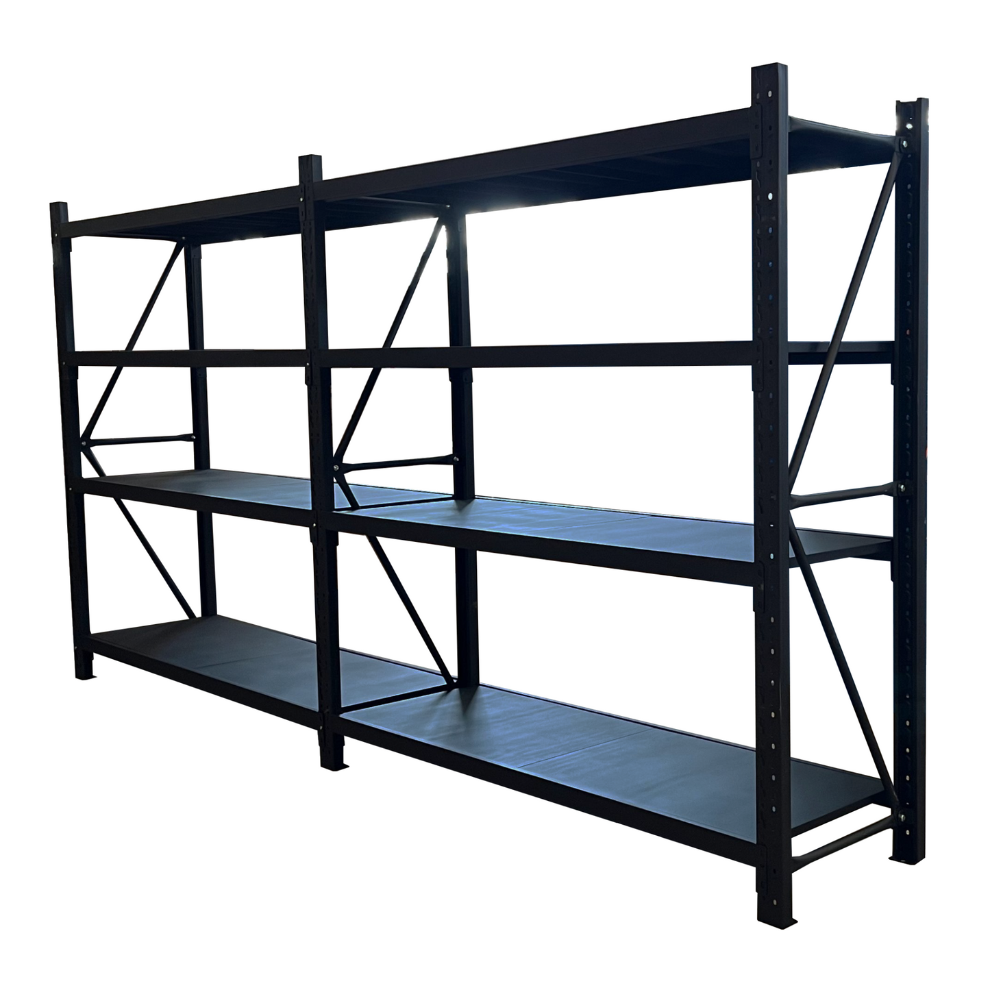 2 Bay Longspan Shelving 2000H x 3000W x 600D Black