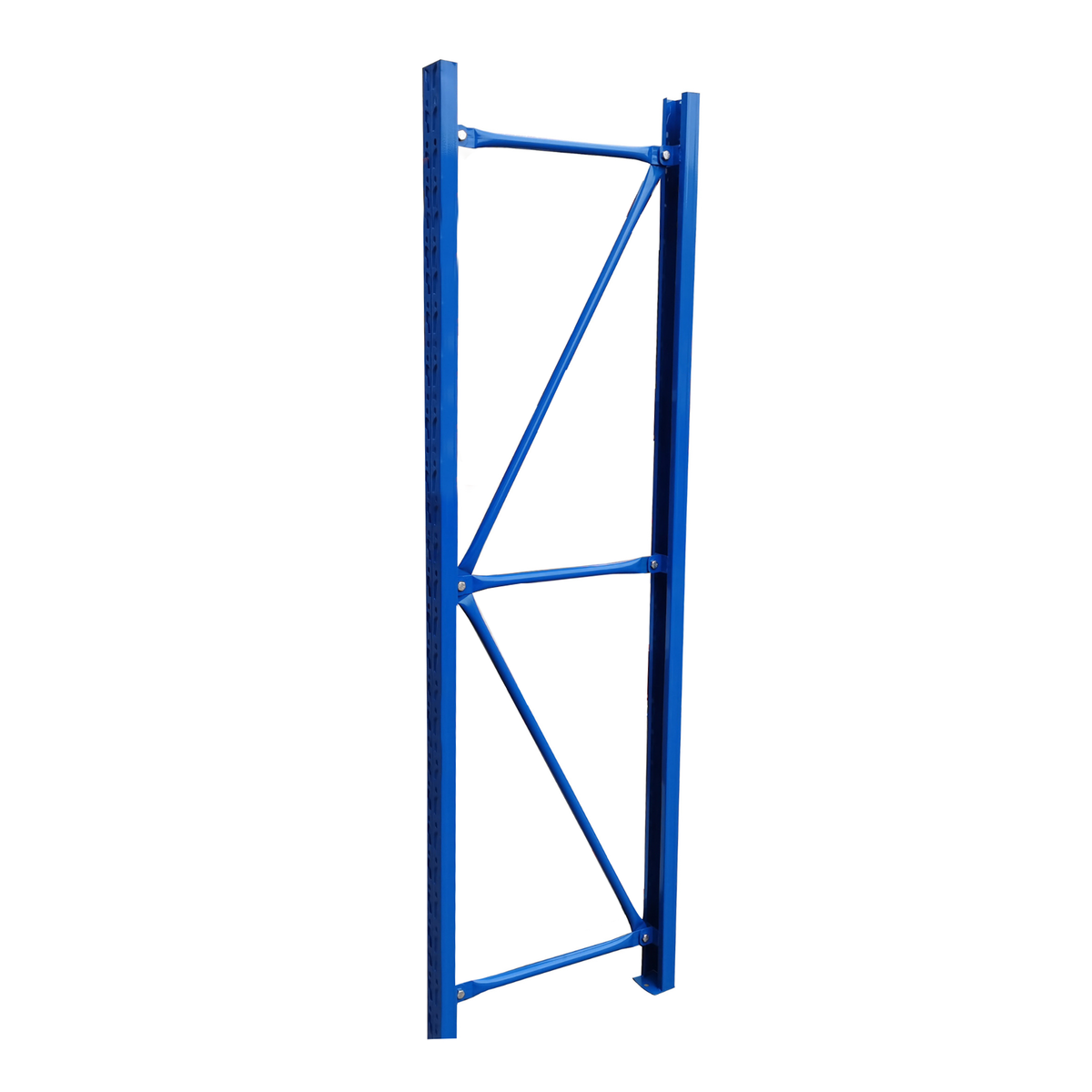 End Frame Blue Racking Frame 2400H x 600D Blue – Shelving Pro