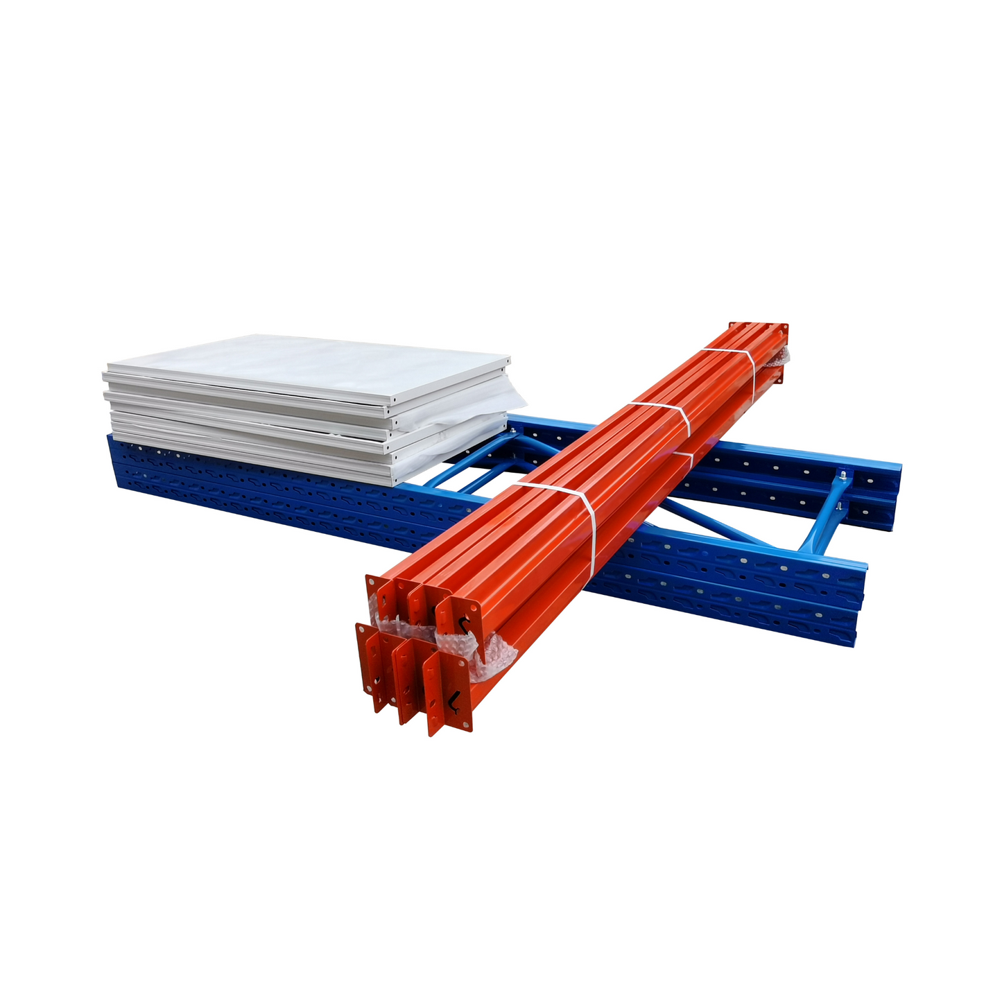 2 Bay Longspan Shelving 2000H x 4000W x 600D Blue/Orange