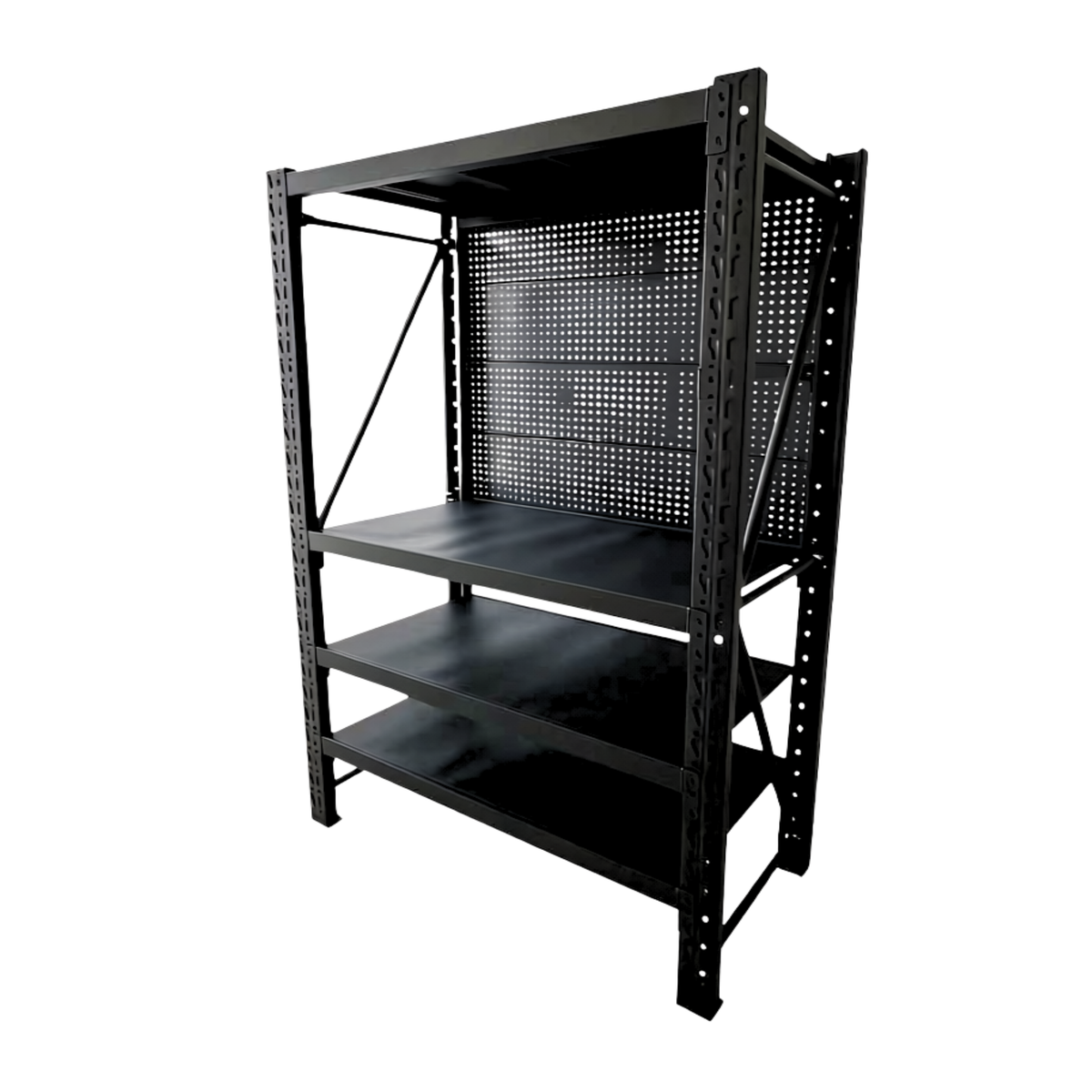 Shelving Pegboard Workstation 2000H x 1500W x 600D Black