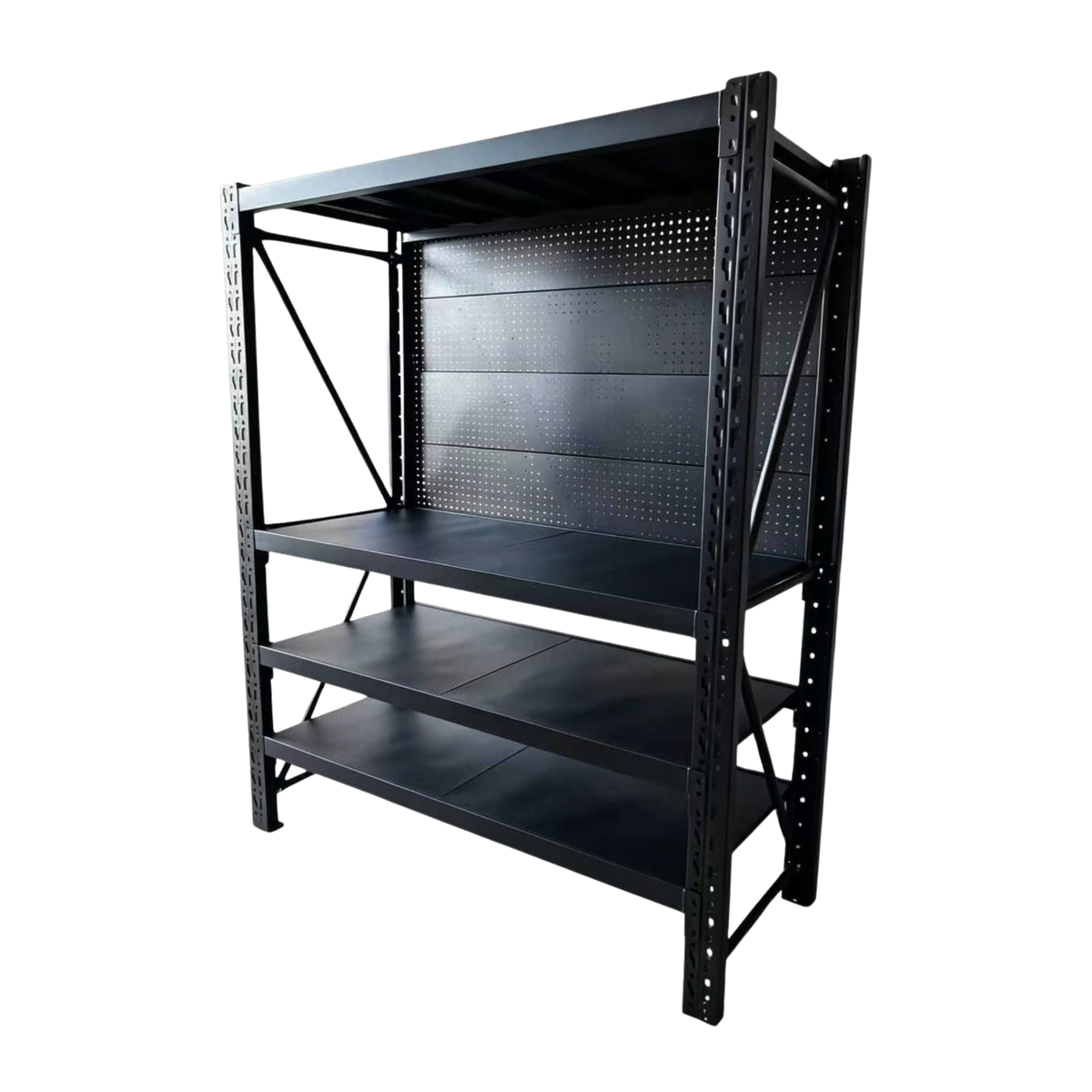 Shelving Pegboard Workstation 2000H x 2000W x 500D Black